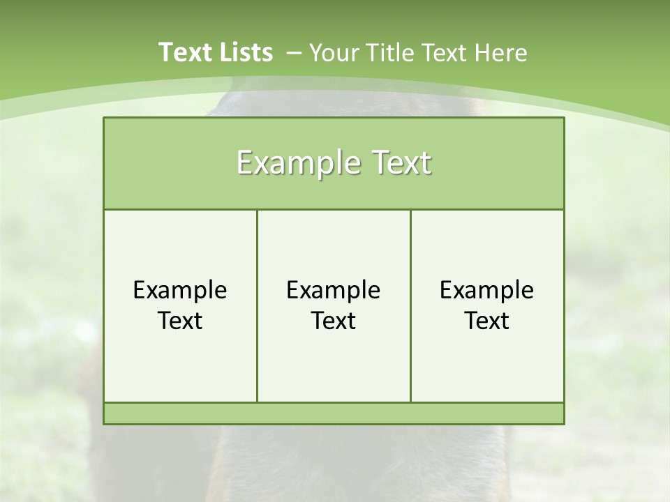 A German Shepherd Laying Down In The Grass PowerPoint Template