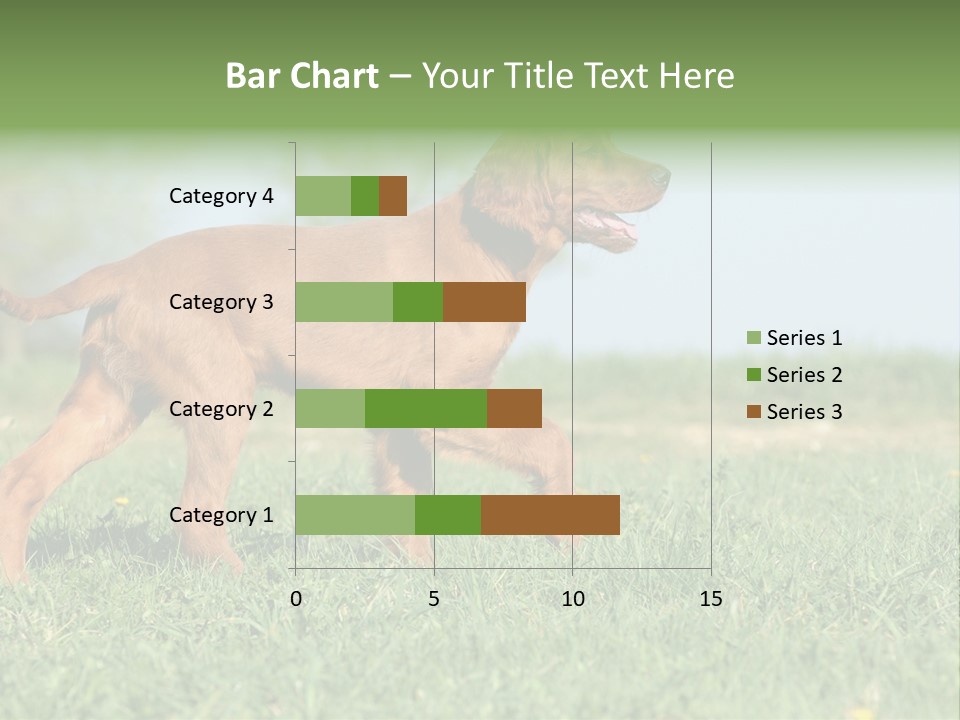 A Brown Dog Running Across A Lush Green Field PowerPoint Template