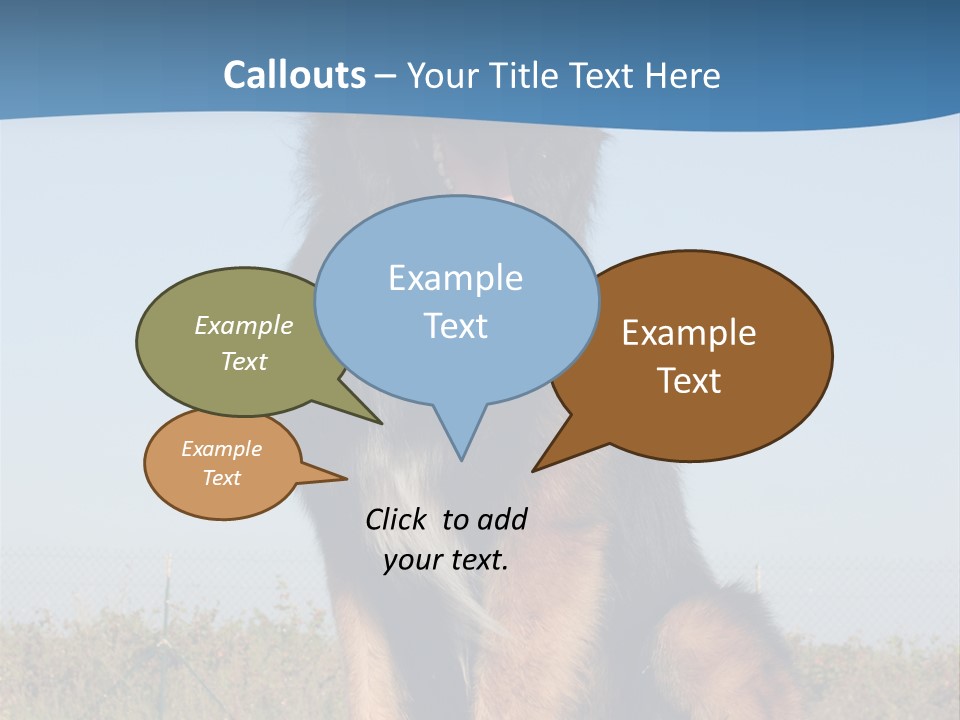 A Dog Sitting On Top Of A Wooden Bench PowerPoint Template