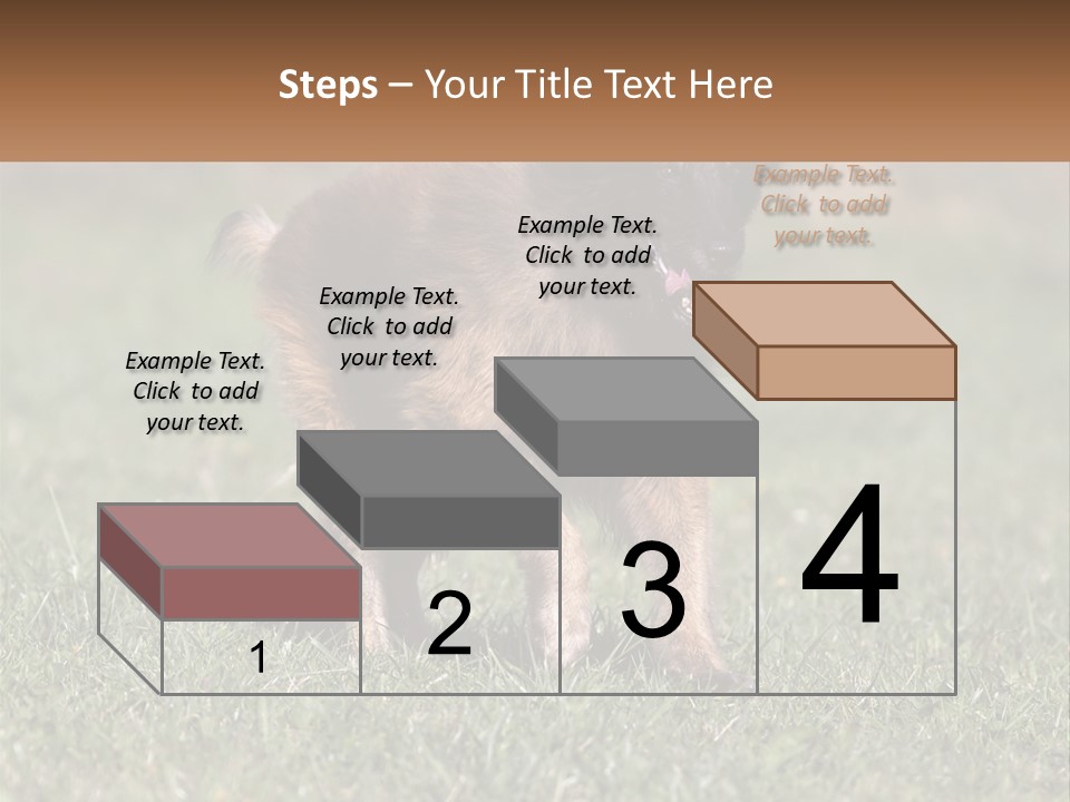 A Brown And Black Dog Standing On Top Of A Lush Green Field PowerPoint Template