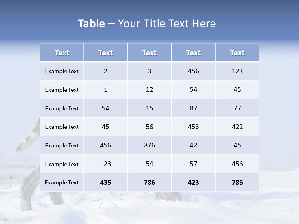 A Gray And Black Dog Standing In The Snow PowerPoint Template