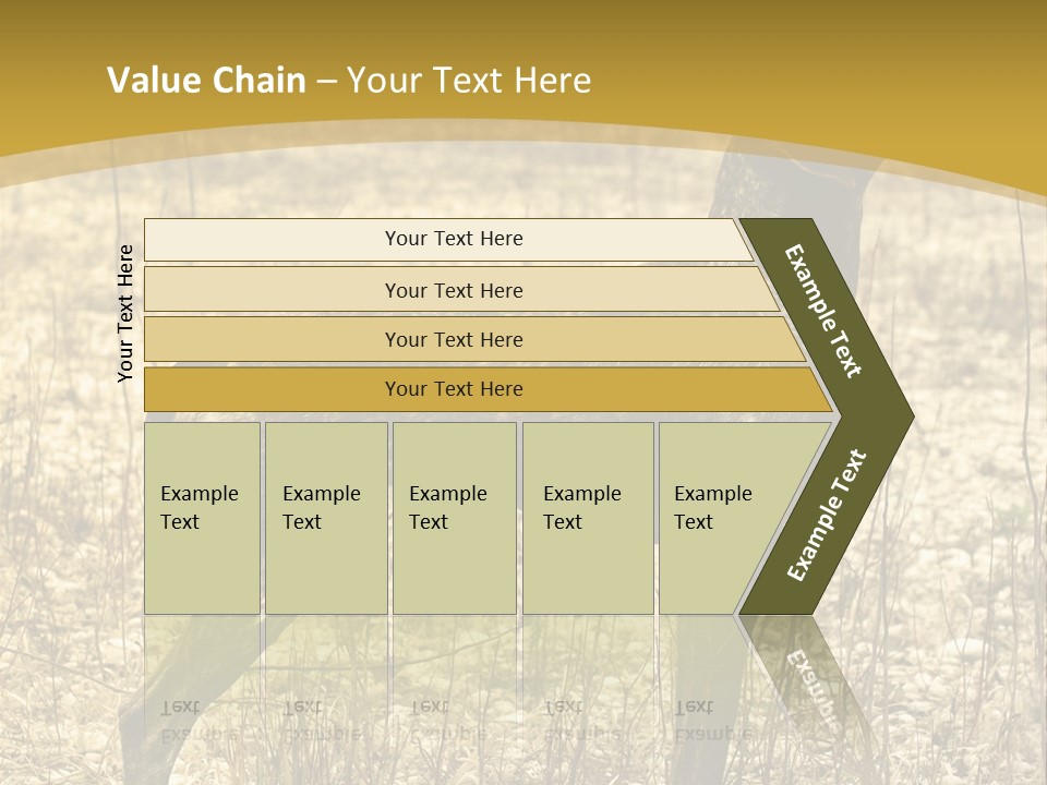 A Dog Standing In A Field With A Golden Background PowerPoint Template