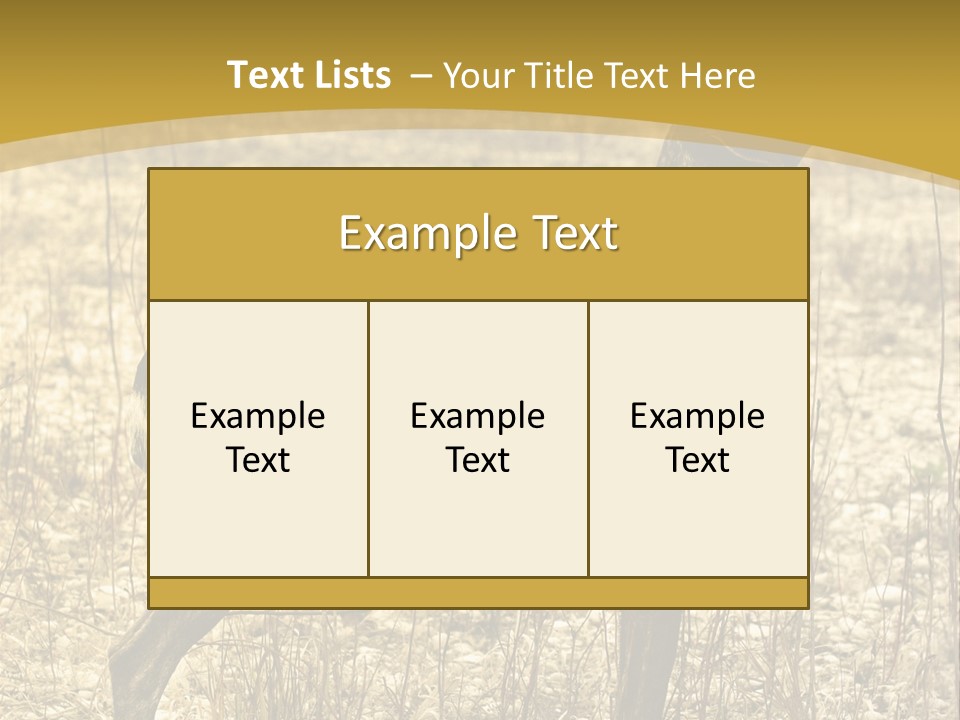 A Dog Standing In A Field With A Golden Background PowerPoint Template