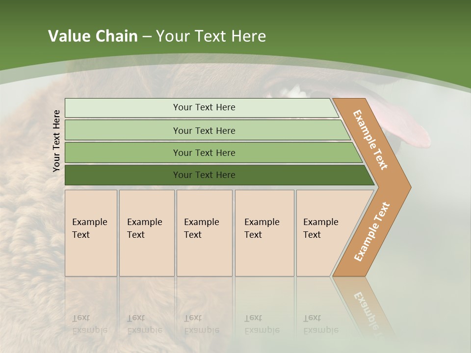 A Brown Dog Sitting On Top Of A Green Field PowerPoint Template