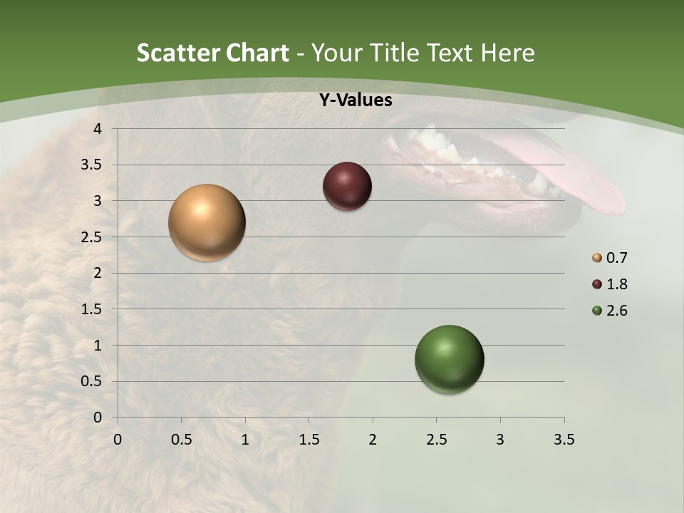 A Brown Dog Sitting On Top Of A Green Field PowerPoint Template