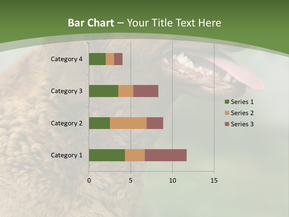 A Brown Dog Sitting On Top Of A Green Field PowerPoint Template