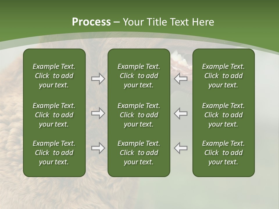 A Brown Dog Sitting On Top Of A Green Field PowerPoint Template