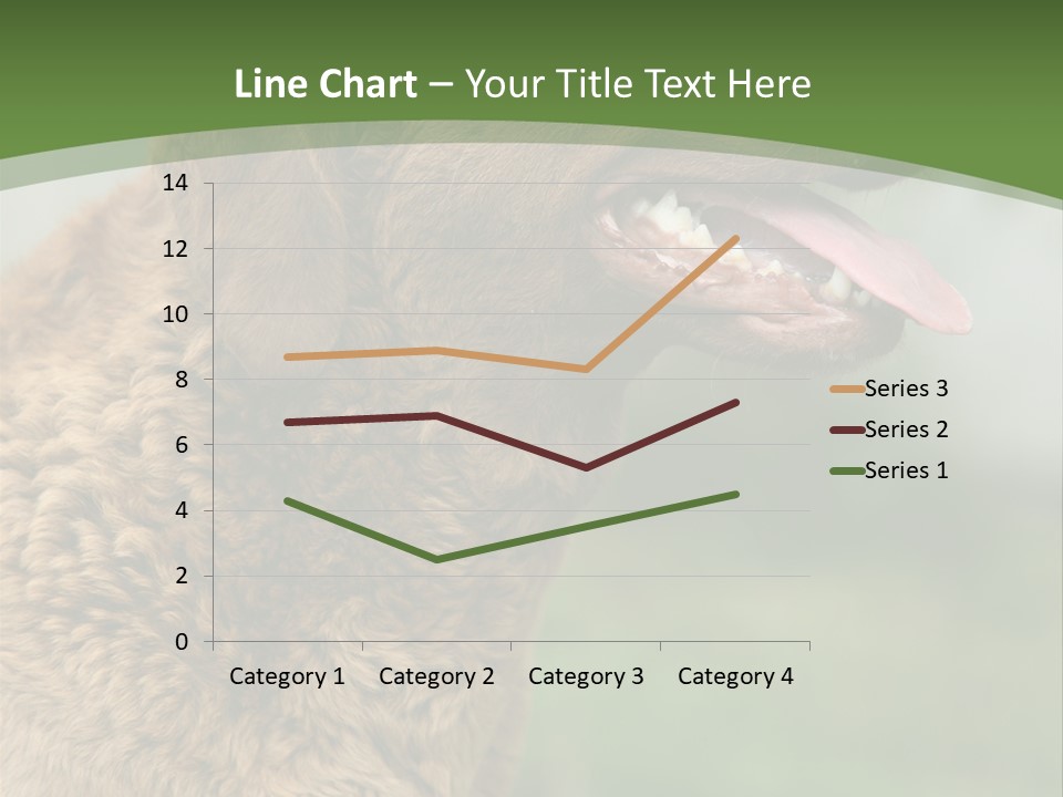 A Brown Dog Sitting On Top Of A Green Field PowerPoint Template