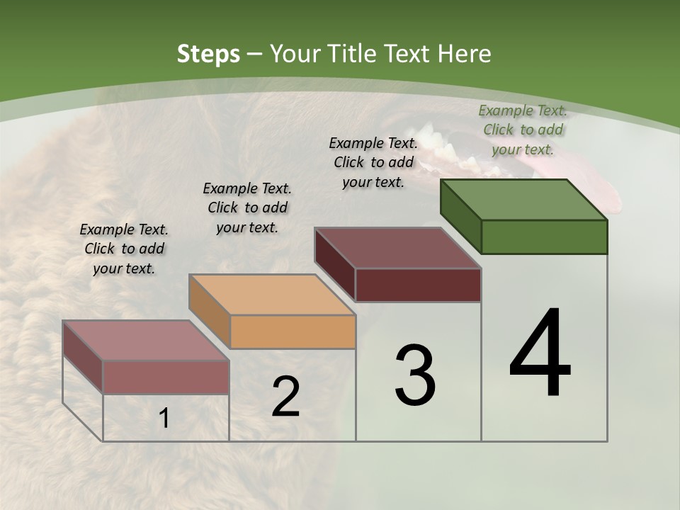 A Brown Dog Sitting On Top Of A Green Field PowerPoint Template