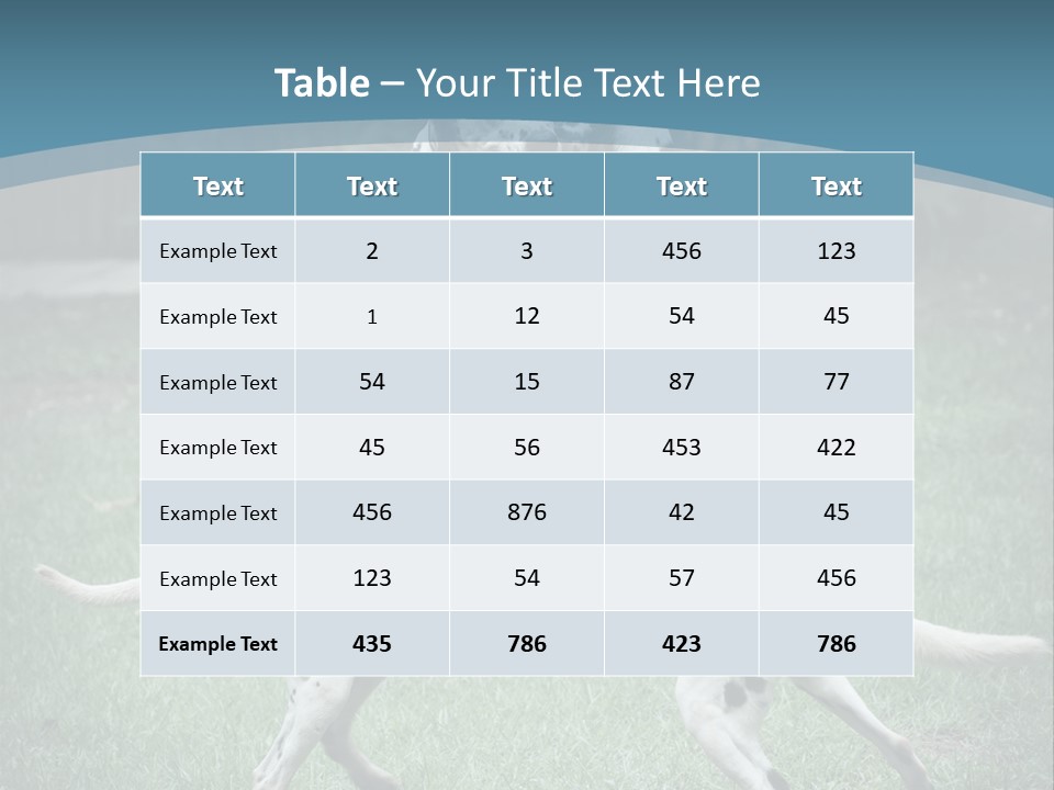 Two Dalmatian Dogs Playing With Each Other In The Grass PowerPoint Template