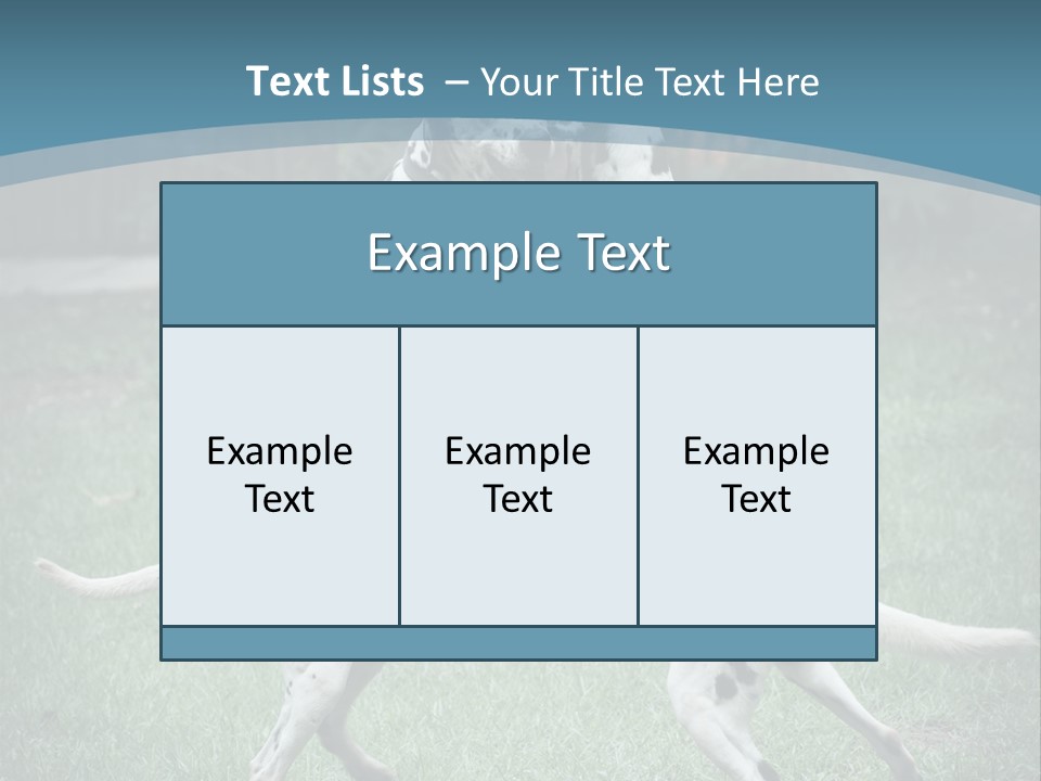 Two Dalmatian Dogs Playing With Each Other In The Grass PowerPoint Template