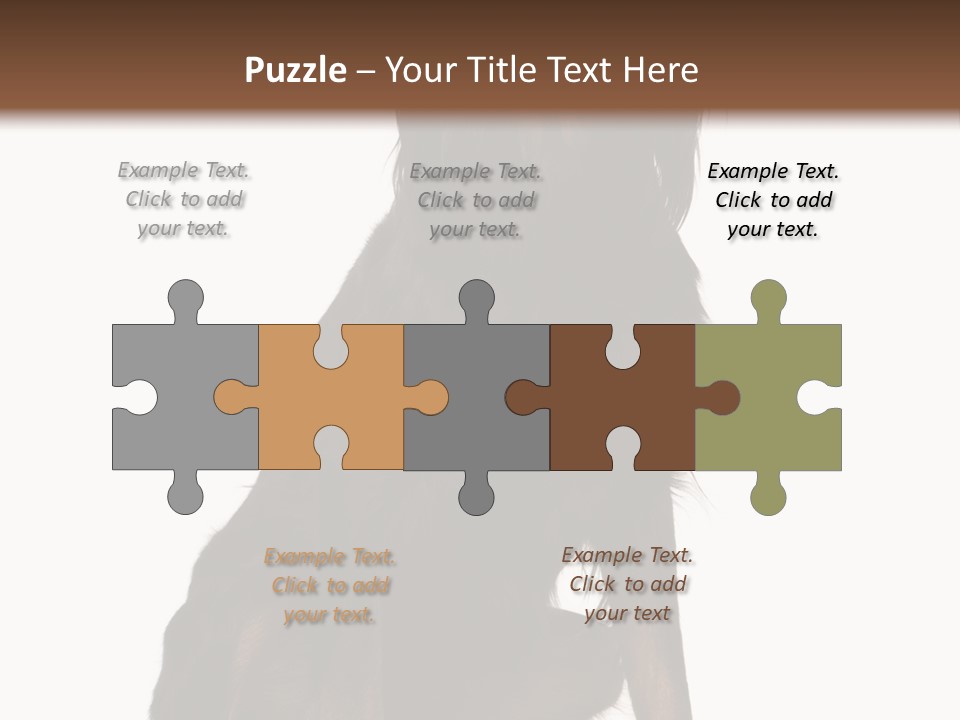 A Black And Brown Dog Is Sitting Down PowerPoint Template