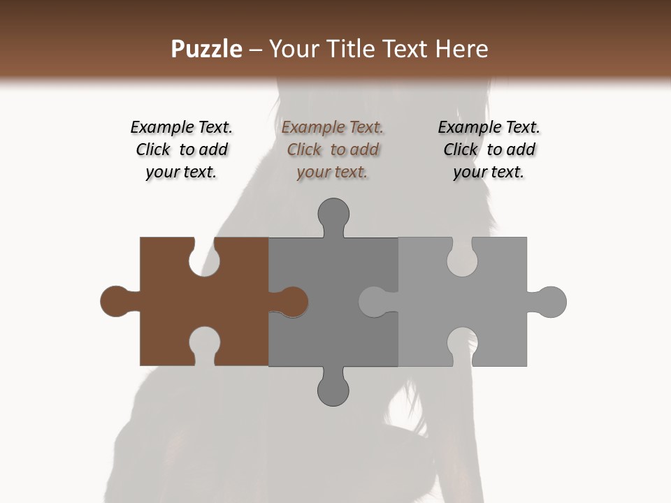 A Black And Brown Dog Is Sitting Down PowerPoint Template