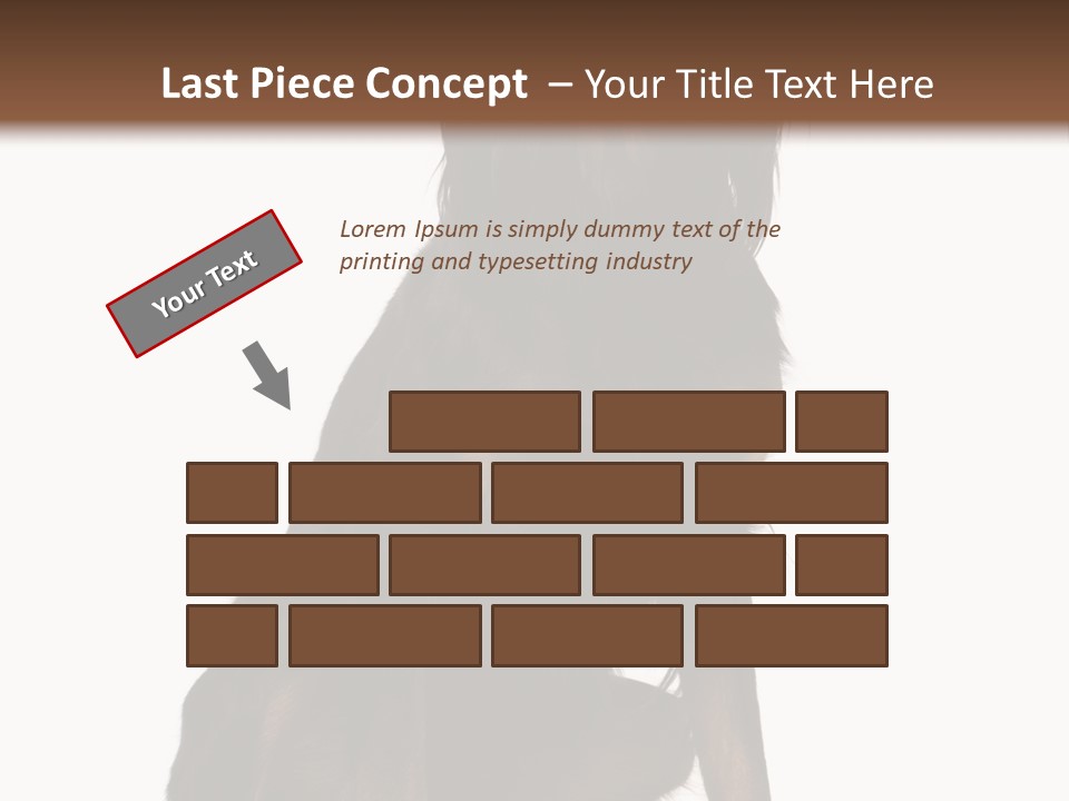 A Black And Brown Dog Is Sitting Down PowerPoint Template