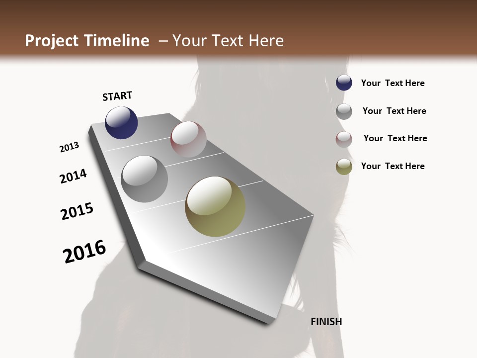 A Black And Brown Dog Is Sitting Down PowerPoint Template