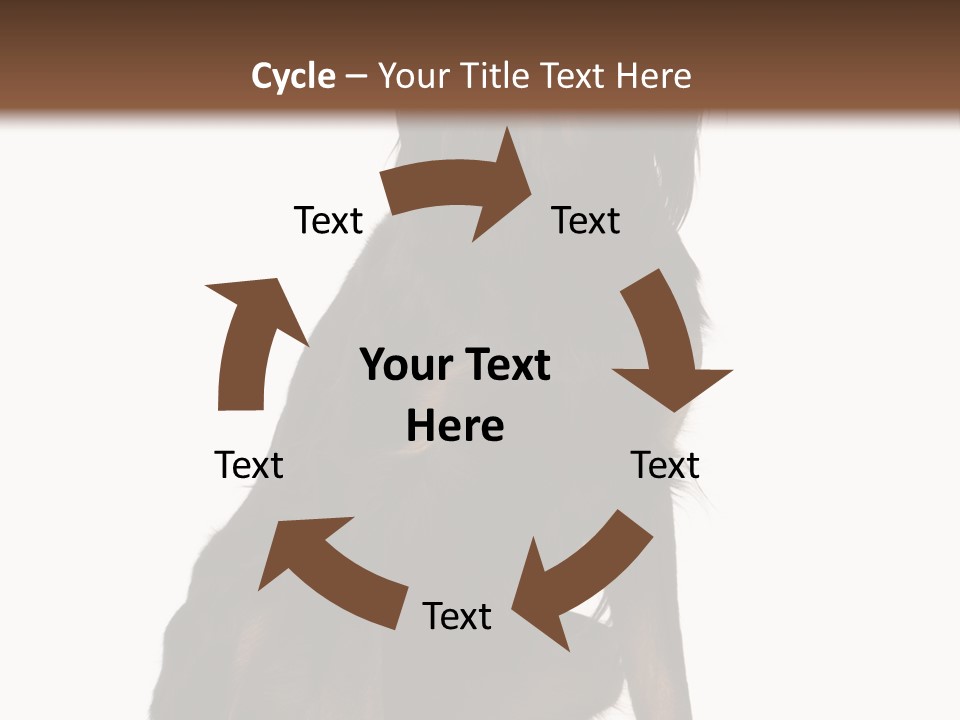 A Black And Brown Dog Is Sitting Down PowerPoint Template