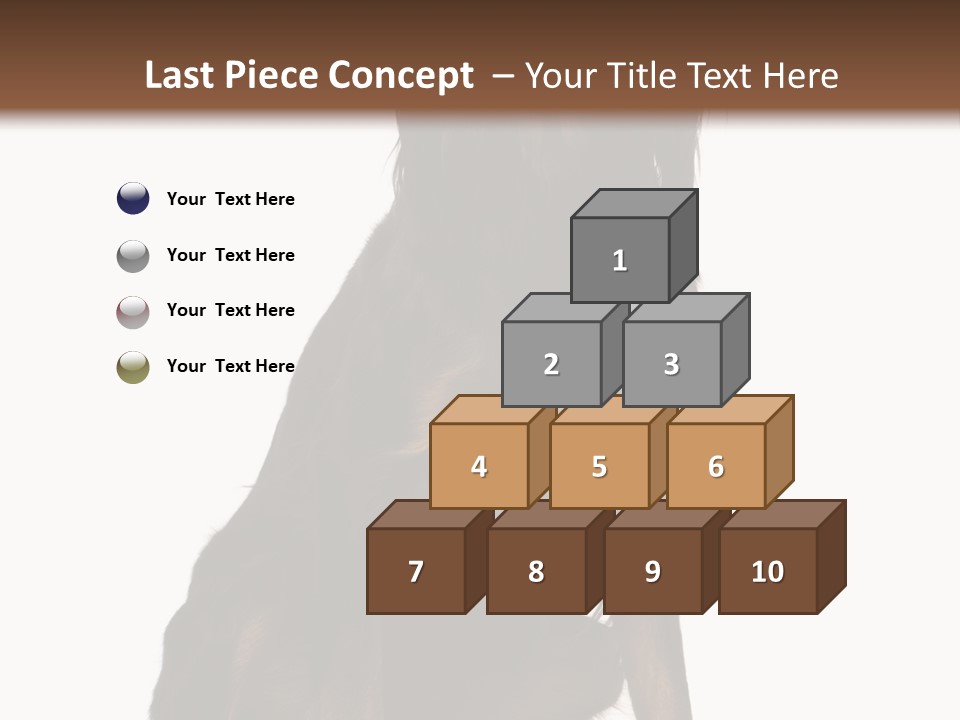 A Black And Brown Dog Is Sitting Down PowerPoint Template