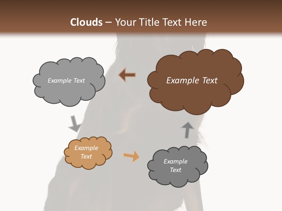 A Black And Brown Dog Is Sitting Down PowerPoint Template