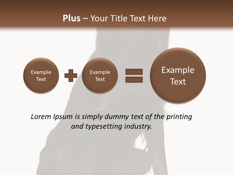 A Black And Brown Dog Is Sitting Down PowerPoint Template