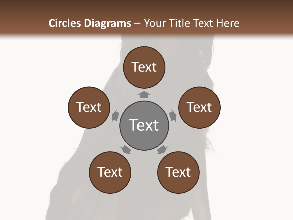 A Black And Brown Dog Is Sitting Down PowerPoint Template