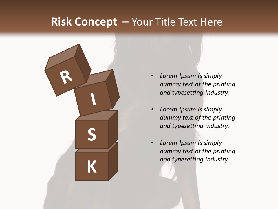 A Black And Brown Dog Is Sitting Down PowerPoint Template