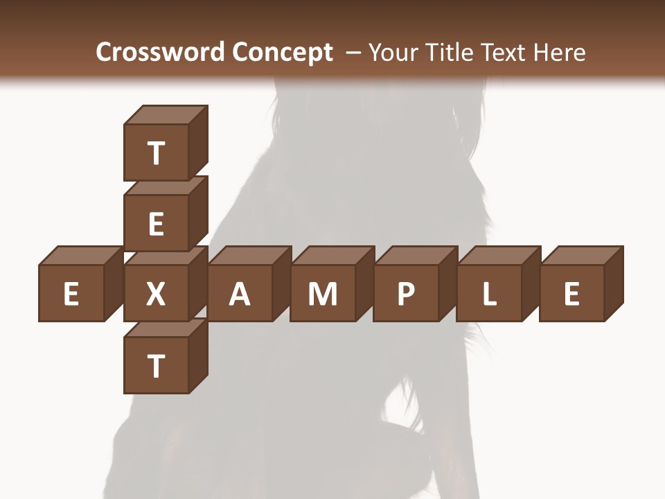 A Black And Brown Dog Is Sitting Down PowerPoint Template