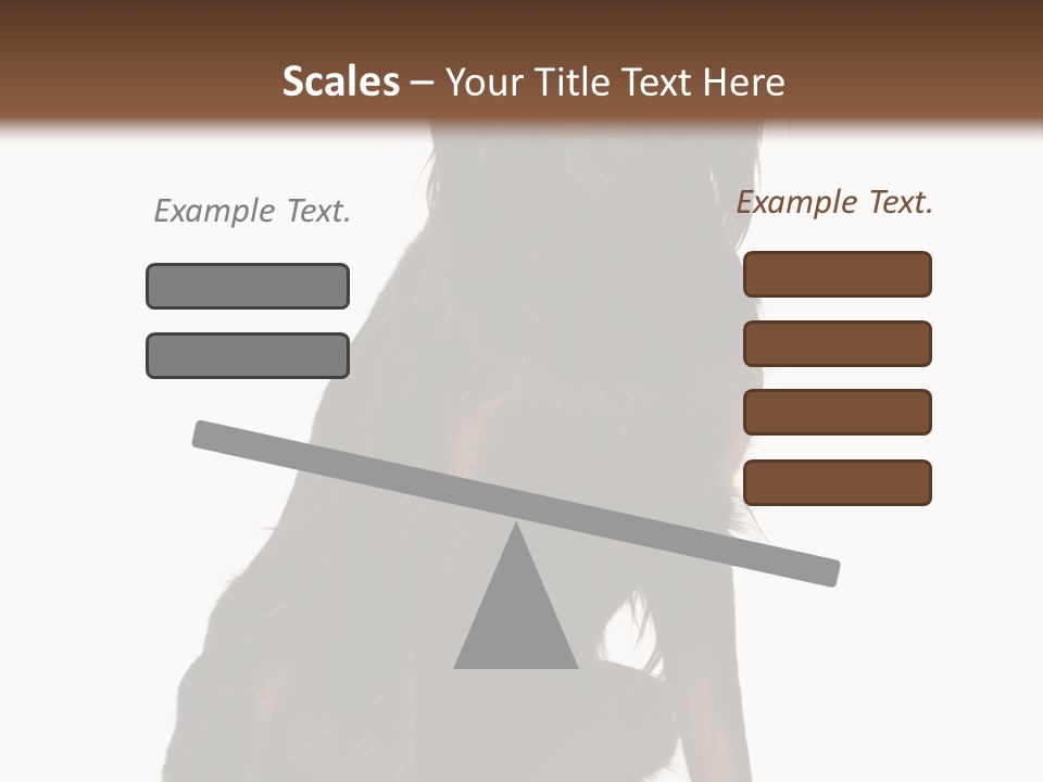 A Black And Brown Dog Is Sitting Down PowerPoint Template