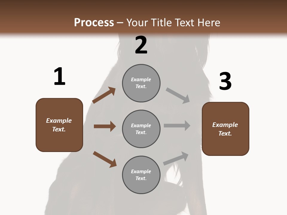 A Black And Brown Dog Is Sitting Down PowerPoint Template