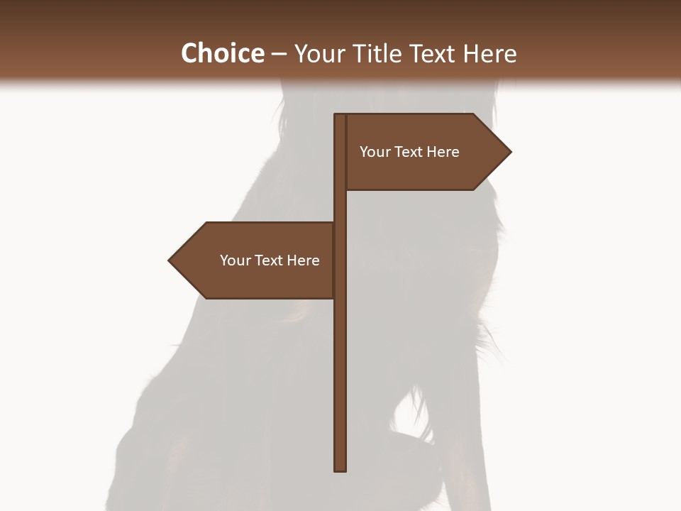 A Black And Brown Dog Is Sitting Down PowerPoint Template