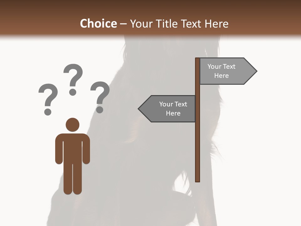 A Black And Brown Dog Is Sitting Down PowerPoint Template