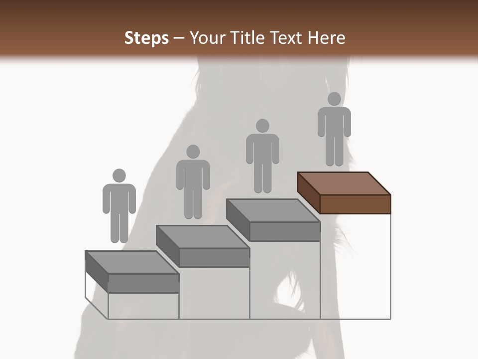 A Black And Brown Dog Is Sitting Down PowerPoint Template