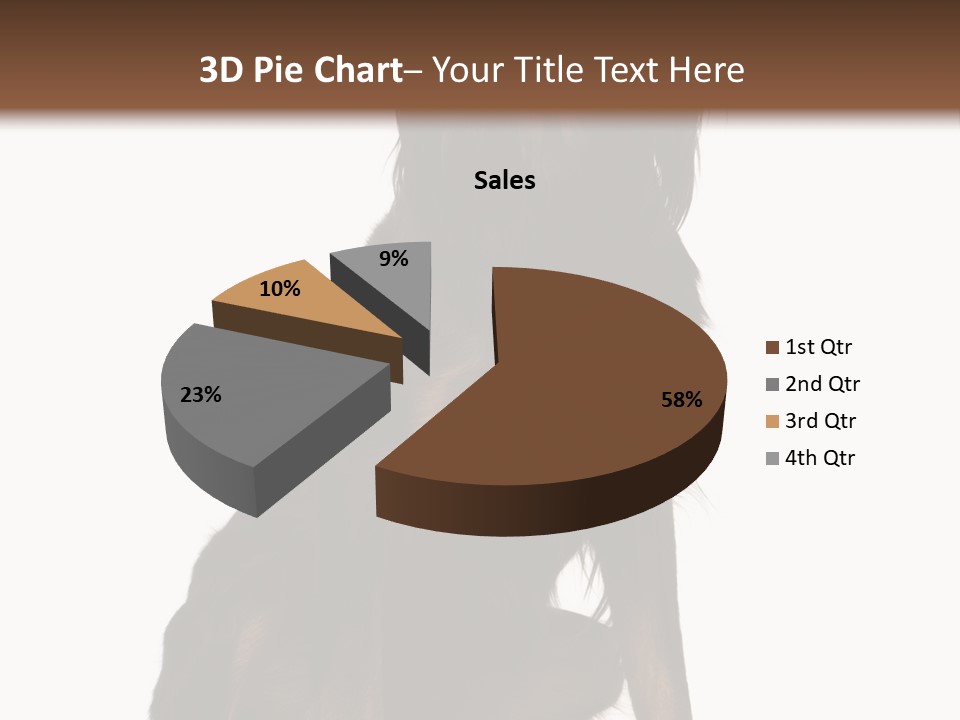 A Black And Brown Dog Is Sitting Down PowerPoint Template