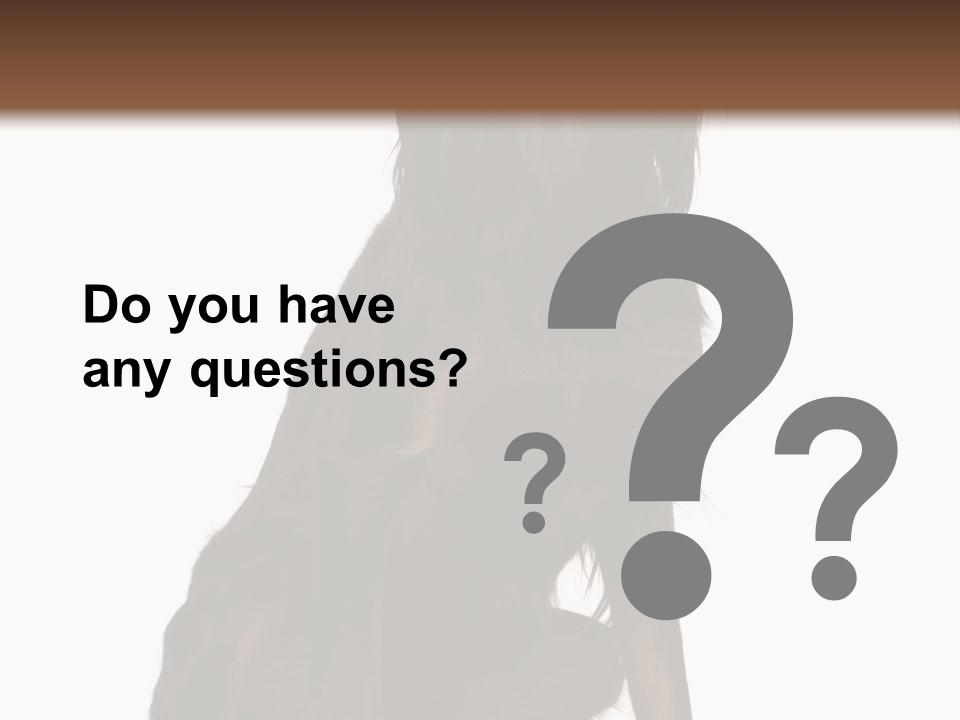 A Black And Brown Dog Is Sitting Down PowerPoint Template