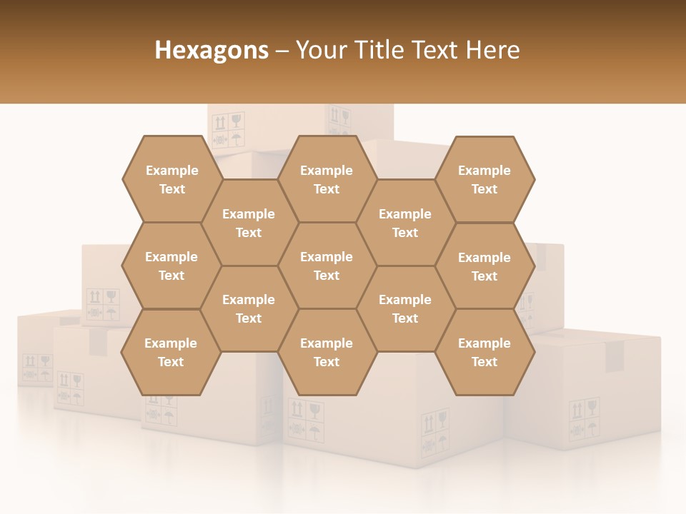 A Stack Of Boxes With A Name Of Presentation PowerPoint Template
