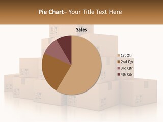 A Stack Of Boxes With A Name Of Presentation PowerPoint Template