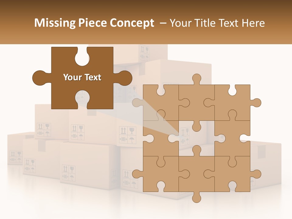 A Stack Of Boxes With A Name Of Presentation PowerPoint Template