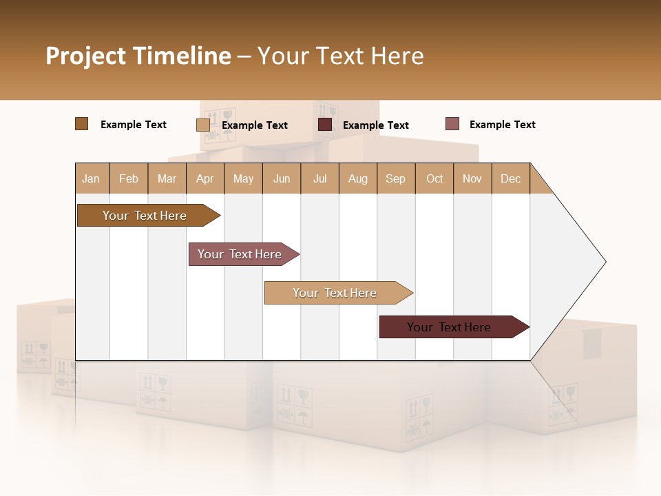 A Stack Of Boxes With A Name Of Presentation PowerPoint Template