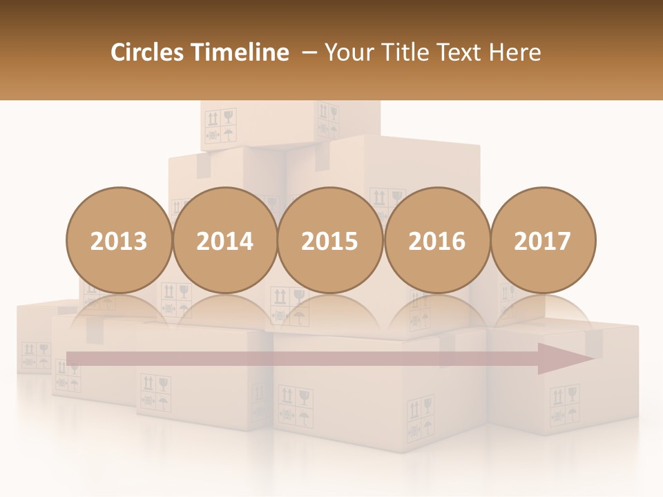 A Stack Of Boxes With A Name Of Presentation PowerPoint Template