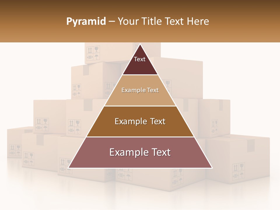 A Stack Of Boxes With A Name Of Presentation PowerPoint Template