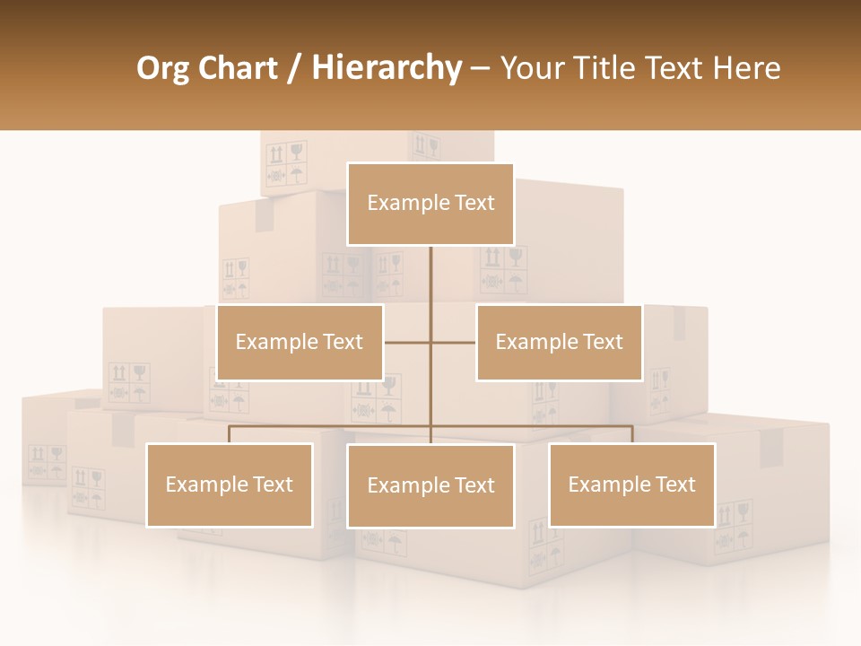 A Stack Of Boxes With A Name Of Presentation PowerPoint Template