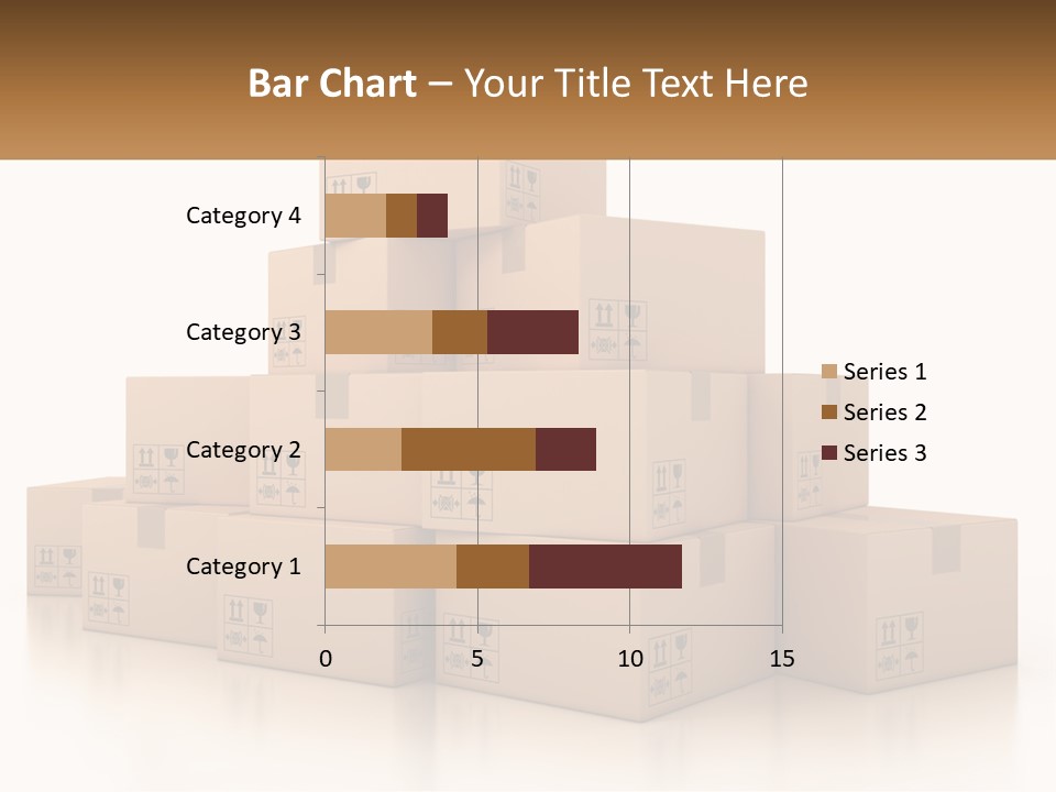 A Stack Of Boxes With A Name Of Presentation PowerPoint Template