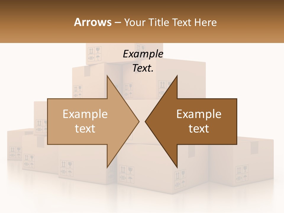 A Stack Of Boxes With A Name Of Presentation PowerPoint Template