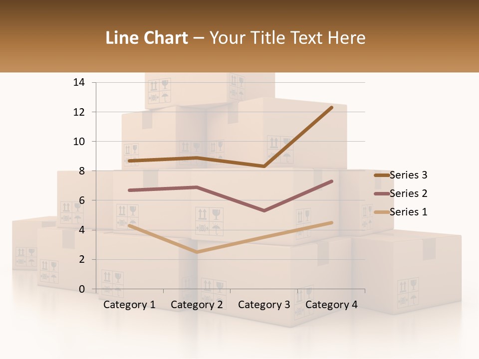 A Stack Of Boxes With A Name Of Presentation PowerPoint Template