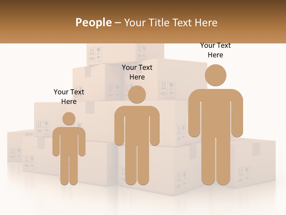 A Stack Of Boxes With A Name Of Presentation PowerPoint Template