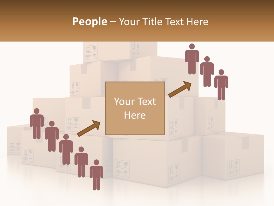 A Stack Of Boxes With A Name Of Presentation PowerPoint Template