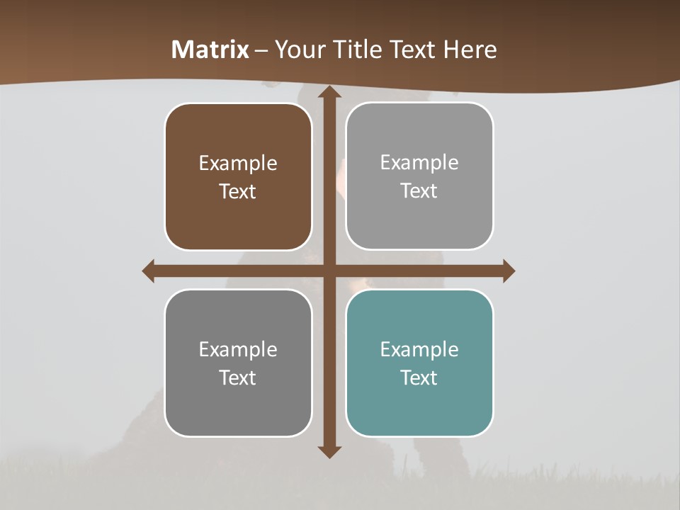 A Black Dog Sitting On Top Of A Lush Green Field PowerPoint Template