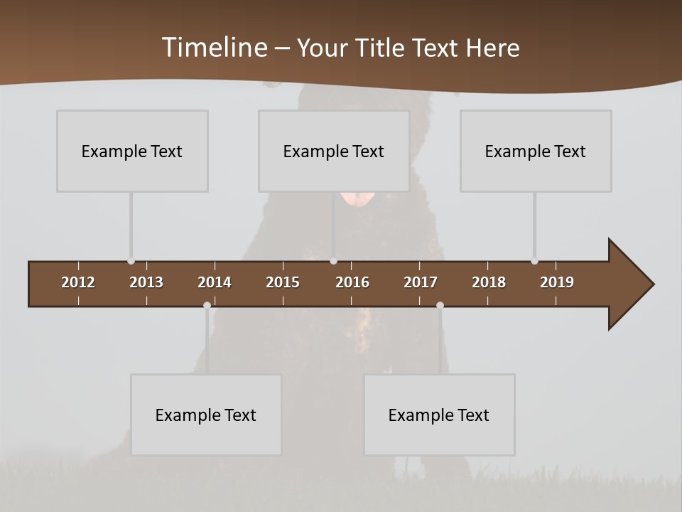 A Black Dog Sitting On Top Of A Lush Green Field PowerPoint Template