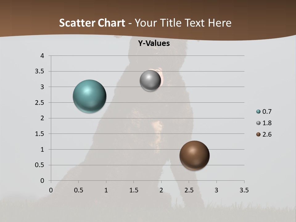 A Black Dog Sitting On Top Of A Lush Green Field PowerPoint Template