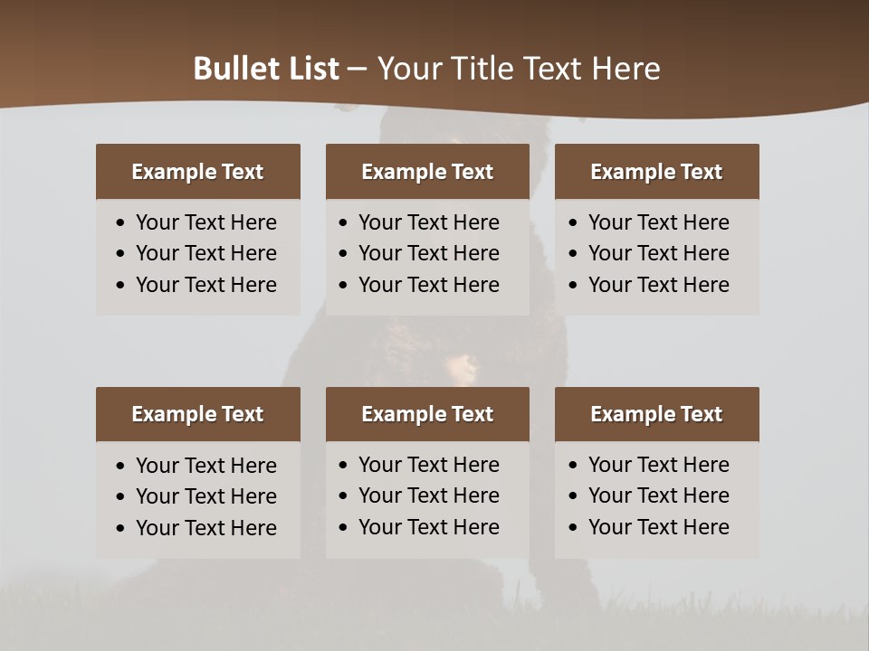 A Black Dog Sitting On Top Of A Lush Green Field PowerPoint Template