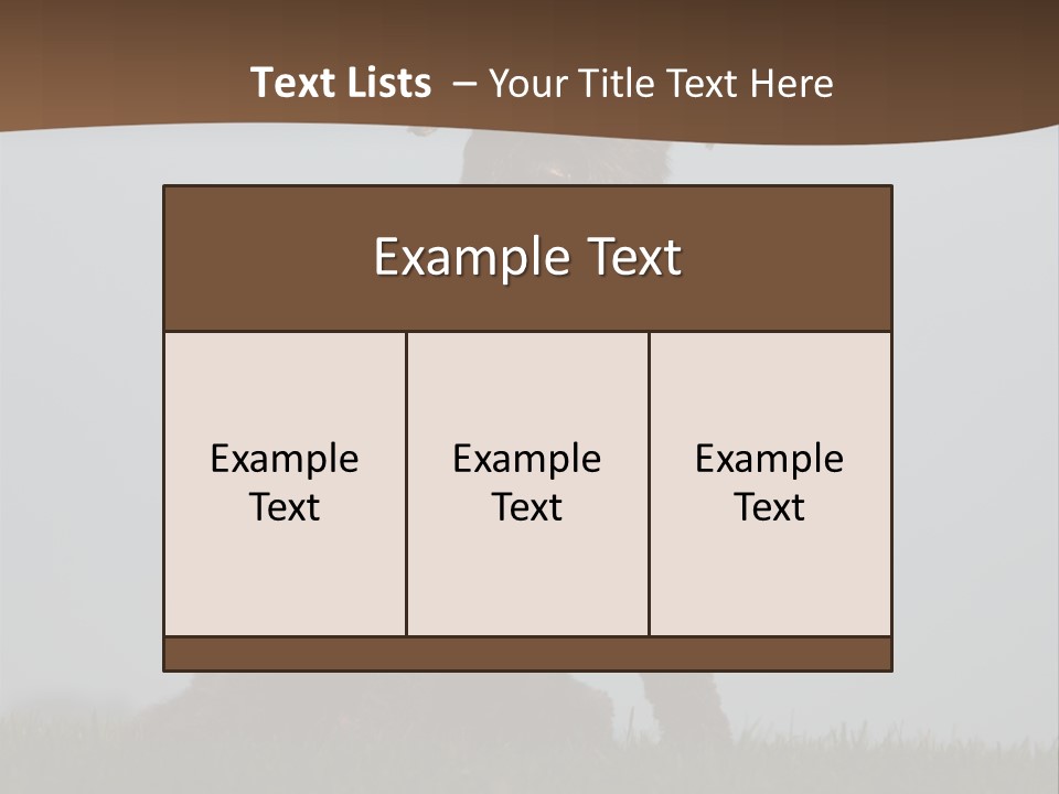 A Black Dog Sitting On Top Of A Lush Green Field PowerPoint Template